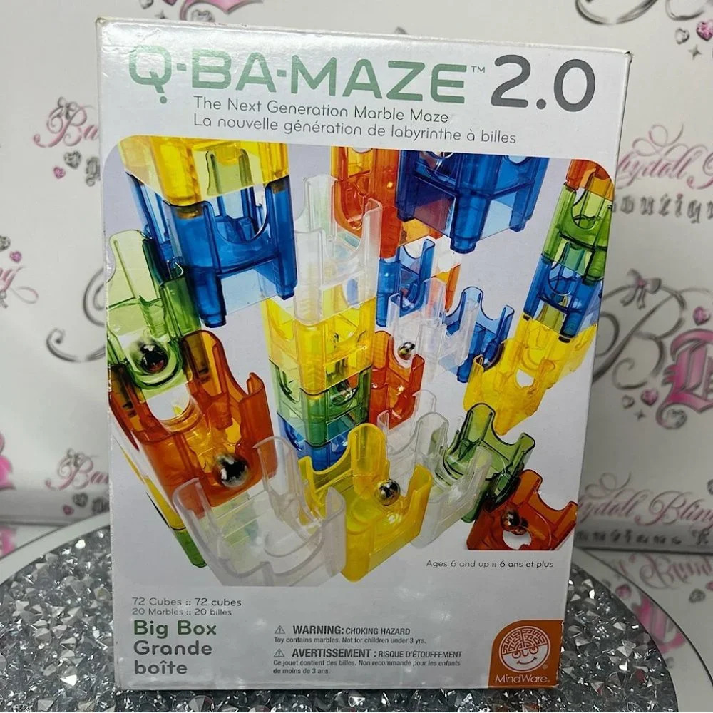 Q BA MAZE 2.0 marble maze builder game toy marble slide fun cool 😎